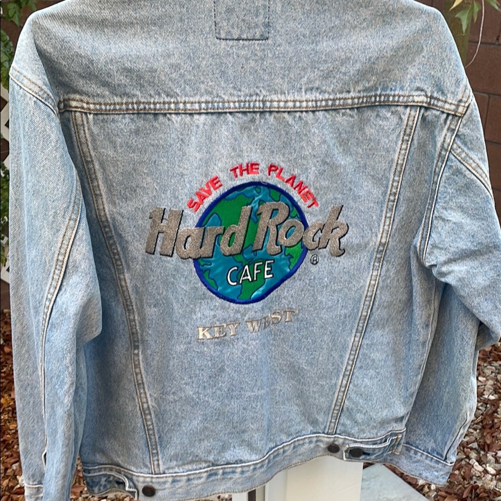 Vintage - Hard Rock Cafe Key West Denim Jacket | 1980s | Men’s Small | Rare